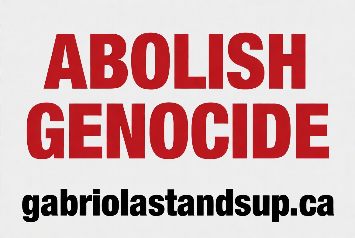 ABOLISH GENOCIDE sign print file preview