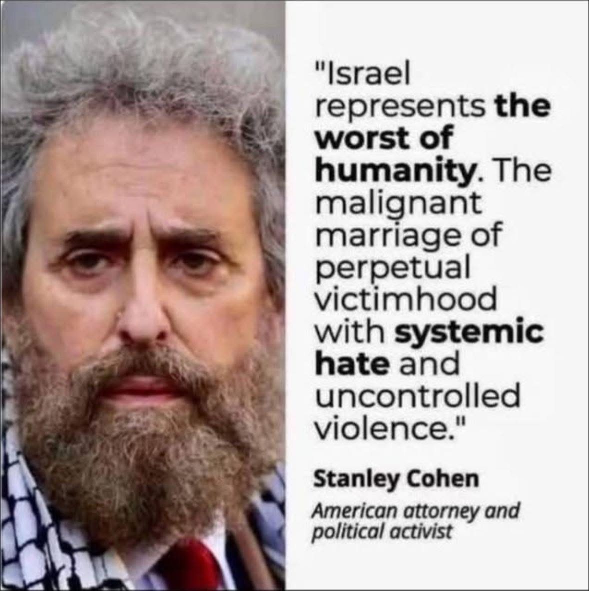 Quote from Stanley Cohen, American attorney and political activist